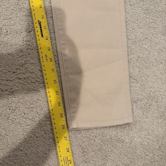 NWT AG The Caden Tailored Trouser Womens Pants Beige Khakis Size 28X 26 Measured - Picture 7 of 11